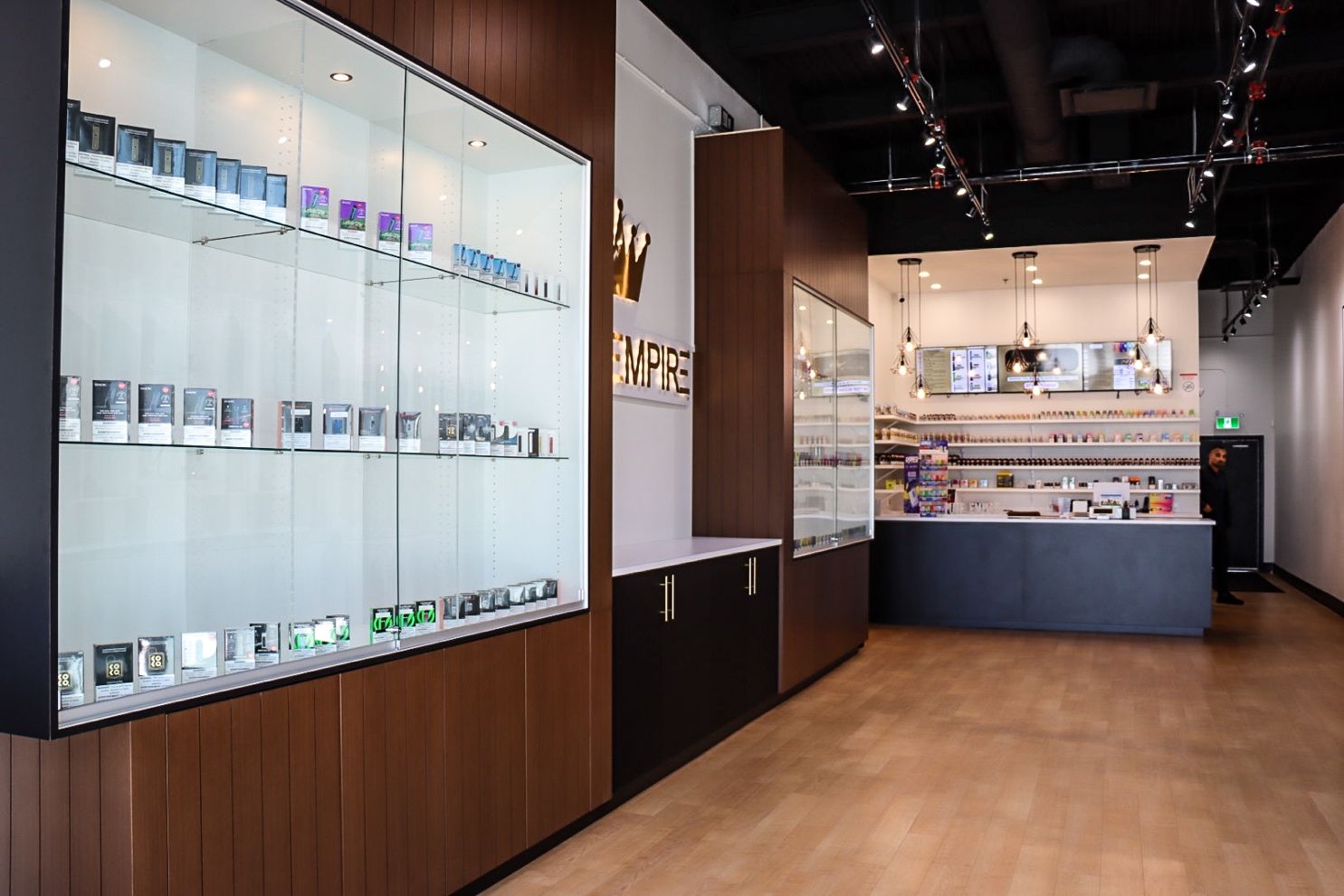 Puff Empire vape shop interior fit-out